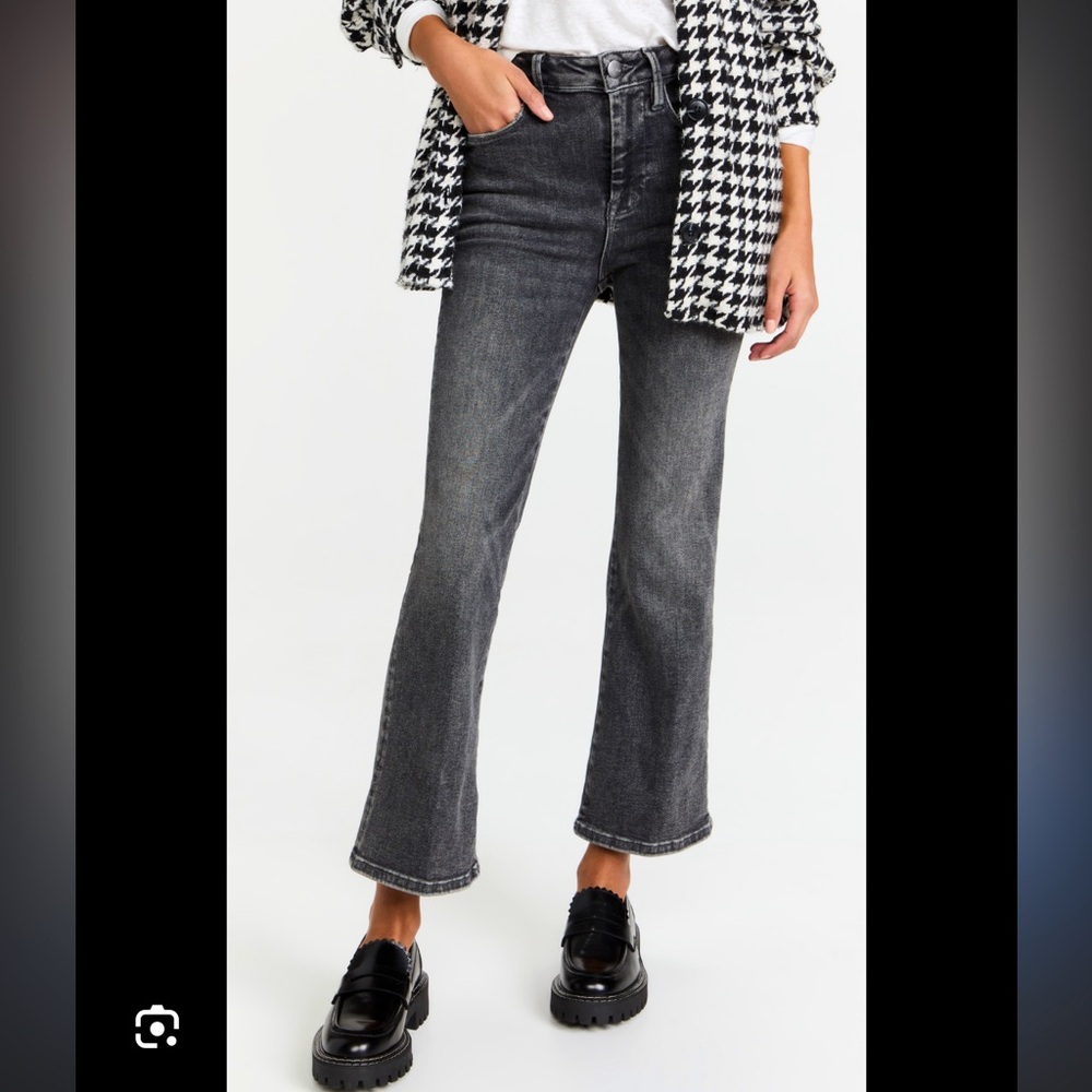 Frame Le One Crop Mini Boot Gray Denim Jeans